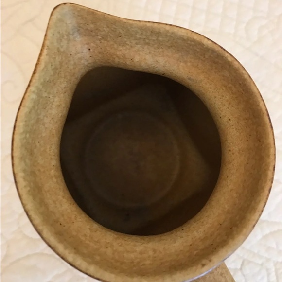 Square Brown POTTERY Creamer/Pitcher - Picture 6 of 7